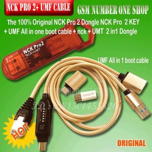 100% Original NEW NCK Pro Dongle NCK Pro2 Dongl nck key NCK DONGLE+UMT DONGLE 2 in1 +umf all in boot cable fast shipping