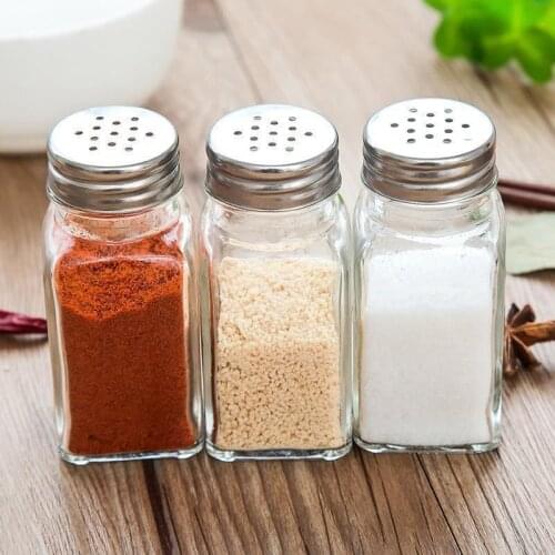 12pcs Spice Jars Kitchen Organizer Storage Holder Container Glass Seasoning Bottles With Cover Lids Camping Condiment Containers