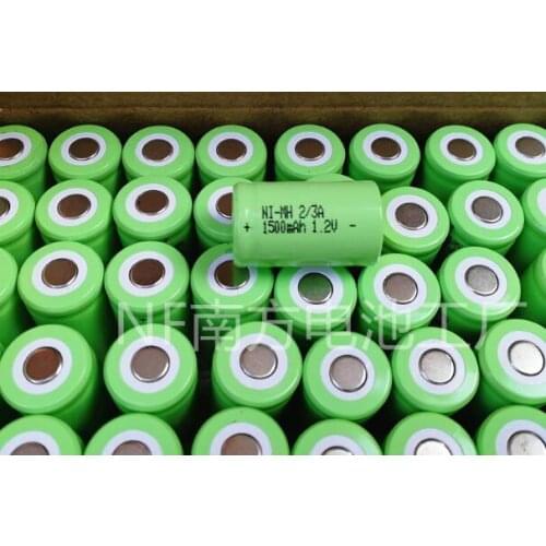 12PCS battery Ni-MH 2/3A 1500mAh 1.2V rechargeable battery Ni-MH 2/3A1500mAh1.2V Nickel metal hydride rechargeable batteries