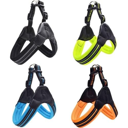 2020 Nylon Heavy Duty Dog Pet Harness Collar Padded Extra Big Large Medium Small Dog Harnesses vest Husky Dogs Supplies