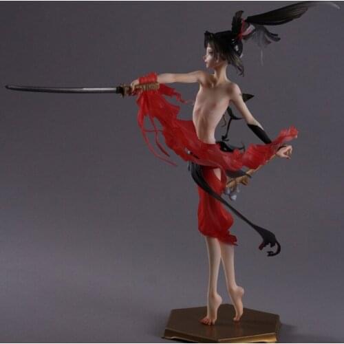 1/6 GK hand-made resin white mold WF2018 Winter Sword Frenzy Xiao Wu Wan Real Sword Kill white mold