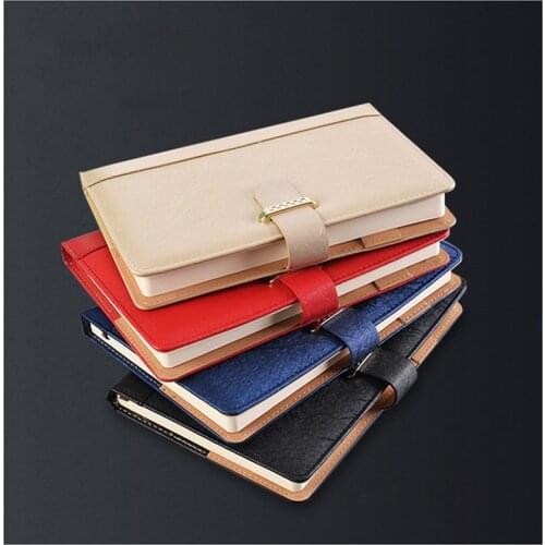 A5 Notebook Business Notebooks Soft PU Leather Lock Diary Traveler Notepad Journal Planner School Stationery Gifts