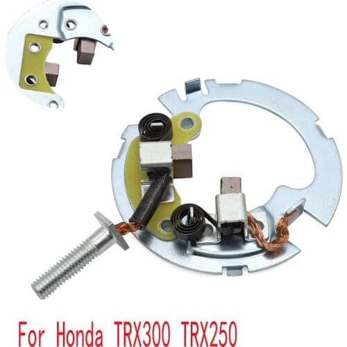 For Honda TRX 350 Rancher 00-06 400 500 Foreman Starter Brushes Repair Plate Kit