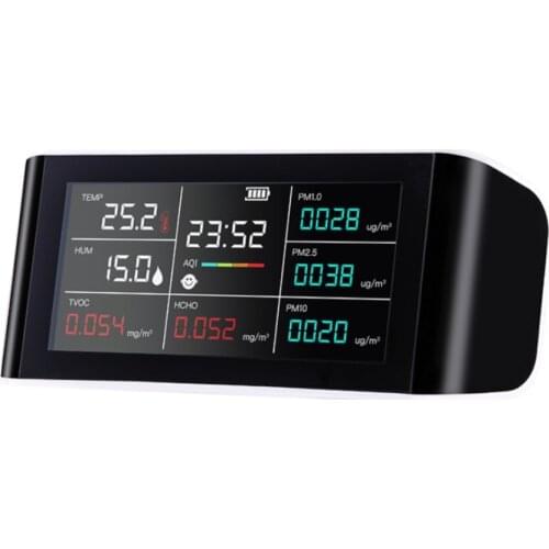 TT Green Source Formaldehyde Detector Fashion Version Household Temperature Moisture Meter Formaldehyde Test Paper Formaldehyde