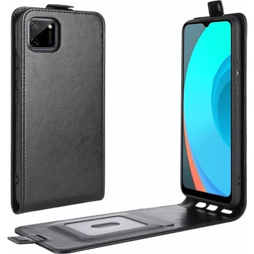 For Oppo Realme C11 Flip Case Leather Cover For Oppo Realme C11 Mobile Mobile Phone Case Soft TPU Shell Cover with Card Slot