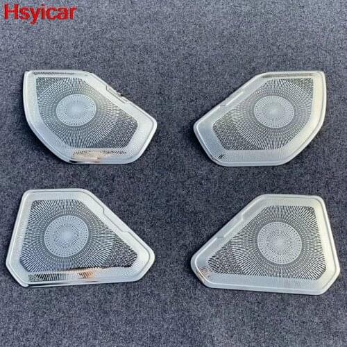 Hsyicar For Toyota RAV4 RAV 4 2019 2020 Audio Speaker Car Side Door Loudspeaker Stereo Bezel Ring Garnish Cover Trim Accessories