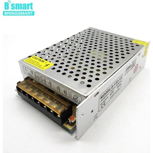 Bringsmart 12V 10A DC Power Supply 220V AC to DC 12V Transformer Power Adapter 10A 2 Wires Output
