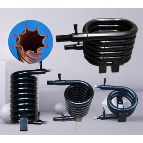 Coil heat exchanger, ice maker serpentine condenser, air conditioning heat pump heat exchanger, 0.75HP fresh water cooling pipe