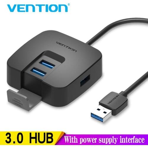 Vention 4 Port USB 3.0 HUB with Micro USB Power Port&Phone Holder USB Splitter Adapter for Laptop Card Reader Tablet Hub 2.0 1m