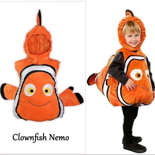 Cartoon Film Finding Nemo Marlin Cosplay Party Baby Boy Halloween Costume Sea Animal Kids Clownfish Costume