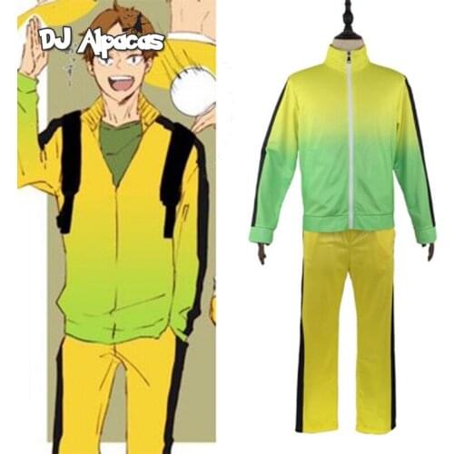 Haikyuu Jacket Pants Cosplay Karasuno High School Volleyball Club Uniform Costumes Coat Anime Kiyoomi Sakusa Costumes Coat