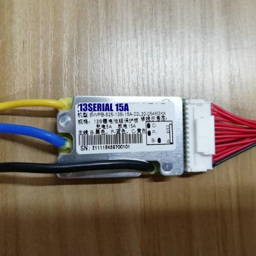 Lithium Iron Phosphate Battery 48v Battery Protection Board BMS 13serials 3.7V/3.6V 18a For Electric Bike Scooter Tricycle