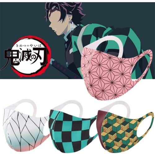 Demon Slayer Kimetsu No Yaiba Masks Kamado Tanjirou Nezuko Handmade Mask Cosplay Anime Cosplay Props Face Accessorie Gift