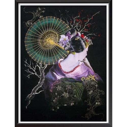 5D DIY Diamond Painting Character Japanese woman Set Full Round Diamond Embroidery Mosaic Art Painting Gift