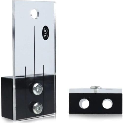 Dowel Drilling Jig Kit 1/2'' 3/8'' 1/4'' Pocket Hole Jig Acrylic Faces Drill Guide Hole Locator DIY Woodworking Carpentry Tools