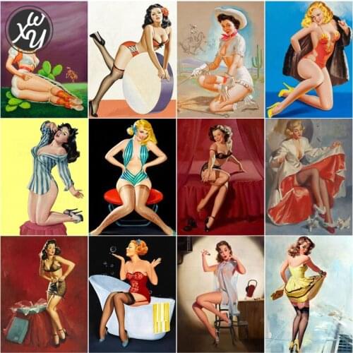 Diamond Painting Kits for Adults Pantyhose Beauties Full Drill Mosaic Art Embroidery Round Square Cross Stitch for Family Decor