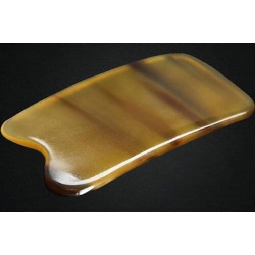 Natural Horn Guasha Therapy Care Tool Scraping Board Body Dedicated Thin Face Stovepipe Dredge Meridian Facial General