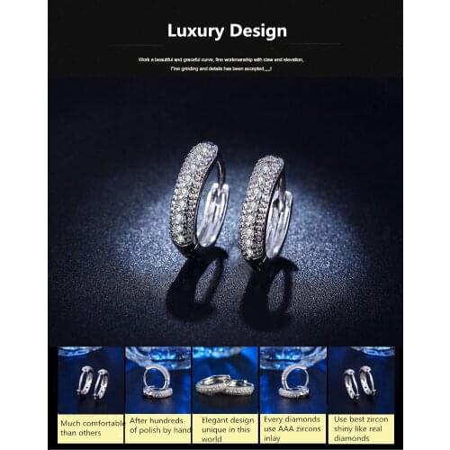 2021 NEW 925 silver needle rhinestone circle crystal fromAustrian earrings Retro temperament Korean personality wild earrings