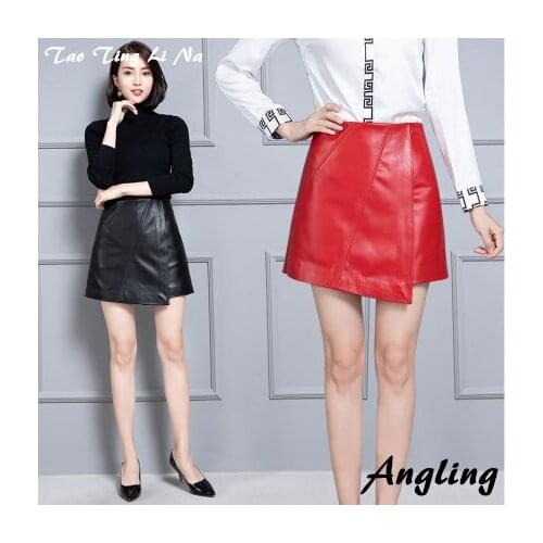 Top brand New 2020 Women Real Genuine Sheep Leather Shorts KS77 high quality