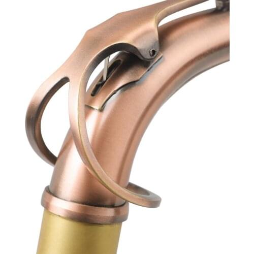 Saxophone Bend Neck for E Flate Alto Sax Replacement Parts Antique Red Neck