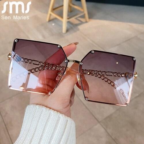Vintage Square Sunglasses Women Retro Oversized Sun Glasses Men Punk Eyeglasses Shades Oculos Unisex Eyewear UV400