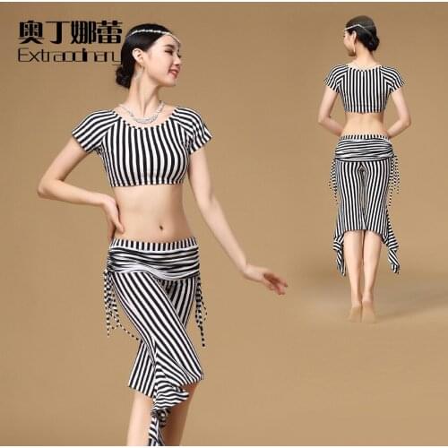 Bellydance Costume Women Cotton New Hot Sale Woman Belly Dance Suits Top&pants Perfessional Wear For Dancing Sk01335