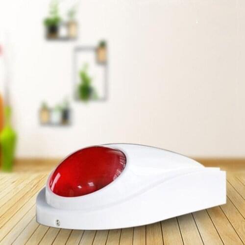 120db Siren Wireless Flash Strobe Outdoor Sound Siren Red Light for 433mhz Home Security Protect Alarm System