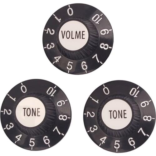 3pcs Plastic Amplifier Volume Tone Control Knobs Cap Button For Guitar Bass Replacement Parts