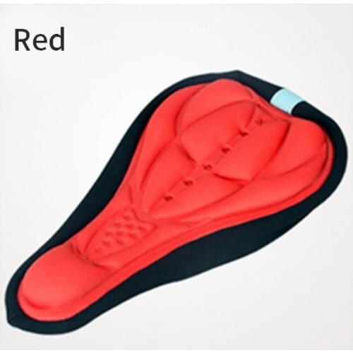3D Gel Pad Cushion Cover Embossed Sponge Cycling Saddle Thickened Comfort Ultra Soft Silicone Bicycle Saddle Seat 4 Color
