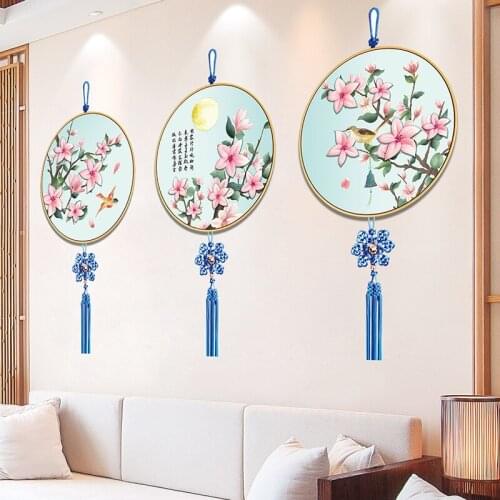 3D Wall Stickers Flowers Home Decor Pendant Painting Art Mural Decals Aesthetic Room Decoration Wallpaper Decals for Furniture