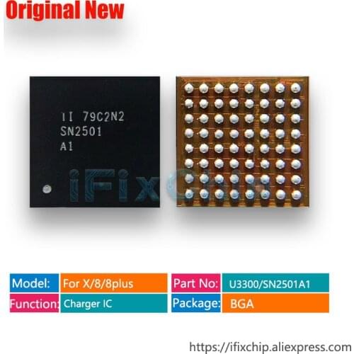 5pcs/lot 100% New U3300 For iphone 8/8plus/X/8 plus Charging/Charger/USB/TIGRIS2 IC Chip