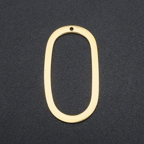 5pcs/lot 100% Stainless Steel Oval Circle Geometric DIY Earring Charm Connector Wholesale Never Fade Top Quality Findings