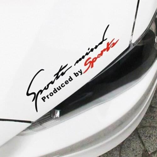 Racing Car Auto Waterproof Reflective Letter Pattern Vehicle Decor Decal Sticker Car External Accessories