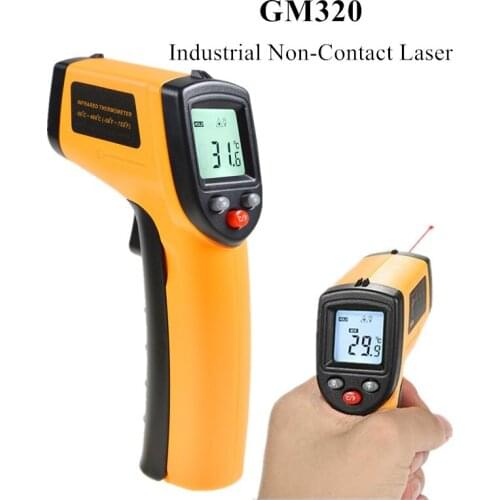 GM320 Handheld Non-Contact Ir Infrared Thermometer Digital Lcd Laser Industrial Object Measurement Surface Temperature Meter