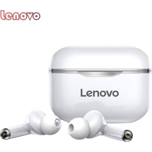 Lenovo LP1 Wireless Headphones Sport Waterproof Bluetooth Headphones 300mAh Charging Box HIFI Stereo Sound Earphones with Mic