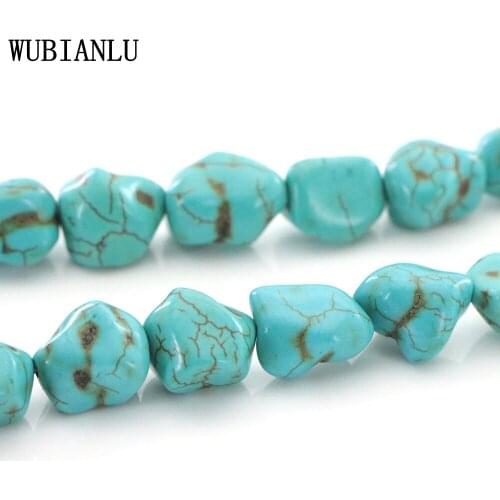 18 Style Freeform Natural Turquoises Stone Loose Beads For Jewelry Making DIY Necklace Bracelet Fashion Charm T249