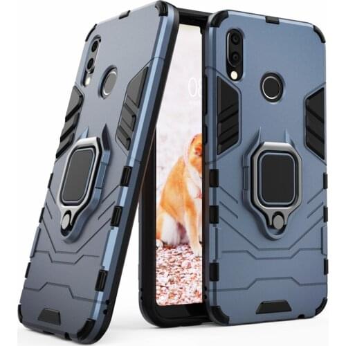 For Huawei P20 Lite Case Shockproof Ring Stand Bumper Silicone + PC Phone Cover For Huawei P20lite P 20 Lite Pro P20pro P20lite