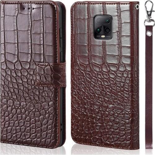 Flip Case For Xiaomi Redmi Note 9 Case Crocodile texture leather back Cover For Redmi Note 9 pro RedmiNote9 6.53 Phone Cases