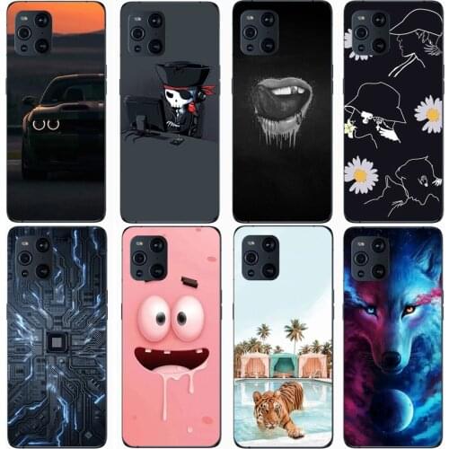 For OPPO FIND X3 Case Rose Wolf Cute Patterned Cover Soft Silicon Phone Case for OPPO FIND X3 PRO Top Quality