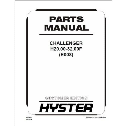 HYSTER Spare Parts PDF 2017 for USA and EURO version FULL MODELS