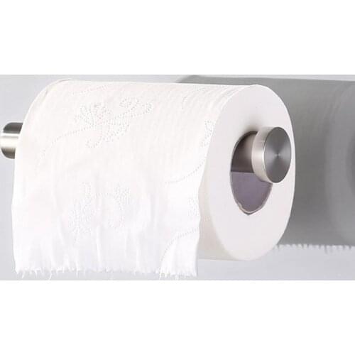 Wall Mount Toilet Paper Holder Stainless Steel Bathroom Kitchen Roll Paper Accessory Tissue Towel Accessories Rack Holders