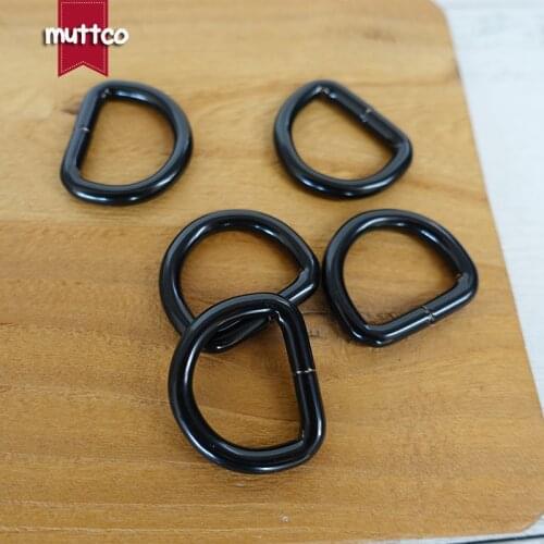 NonWelded Dee rings plating D-Rings 2cm webbing strapping for diy pet collar backpack belts accessories DK-002X