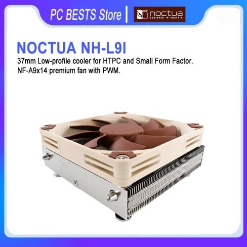 Noctua NH-L9i Low-profile CPU Cooler 2 Heat Pipes 4Pin PWM 92mm silence Fan For intel 1150 1151 1155 1156 AM4 CPU Cooling