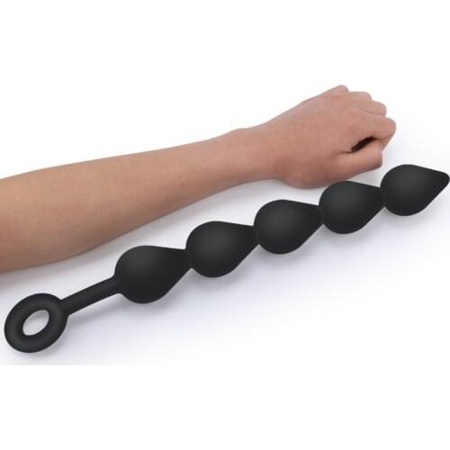 New Big Anal Beads Anal Plug Sex toys for Woment and Men Silicone Prostate Massager Erotic Flirt Toy Drop shipping