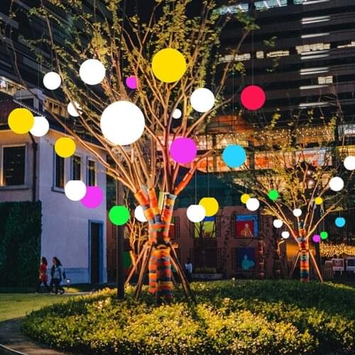 RGBW Changeable Hanging Light Modern Milk White Globe Ball Pendant Lights With Remote Dining Room Bar Restaurant Pendant Lamp