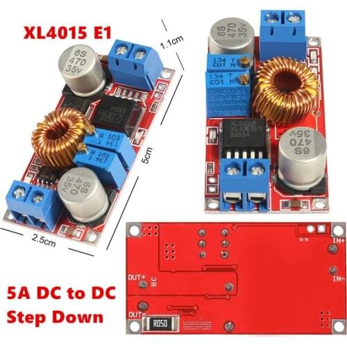XL4015 E1 5A DC to DC CC CV Step-down Constant Current Power Supply Module Lithium Battery Step Down Converter