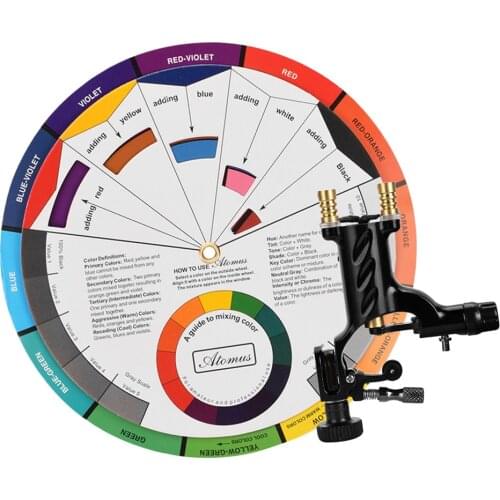 Rotary Tattoo Machine for Shader & Liner with Color Minxing Guide Wheel