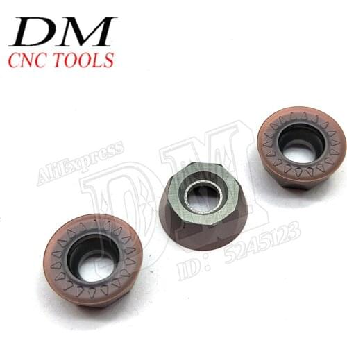 RPMT1204MOE-JS VP15TF Round Milling Insert R6 Indexable Carbide Cutting Insert for Machining Stainless Steel Milling Attachment