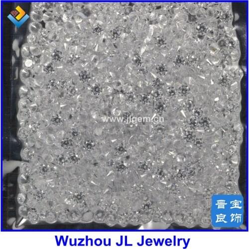 1000pcs/lot) Synthetic Cubic Zirconia Loose Stone 1mm-1.25mm Round Shape AAAAA White CZ Stone For Fashion Jewelry