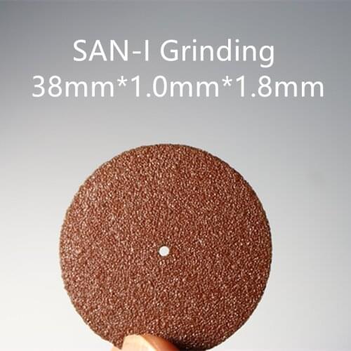 50Pcs/Box Dental Lab Thin Thick Polishing Wheels Grinding Silicon Discs Separating Wheel 38mm*1.0mm*1.8mm San-I Good Qualilty